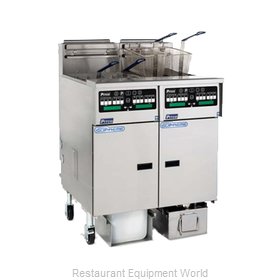 Pitco SSHLV14T-C/FD Fryer, Gas, Floor Model, Split Pot