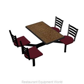 Plymold CEIS004DEEN Cluster Seating Unit, Indoor