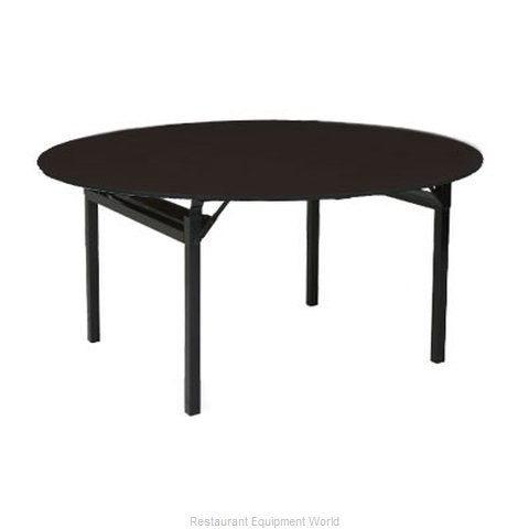 PS Furniture 600-30DIB-LS Folding Table Round