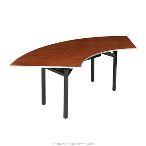 PS Furniture 600-5X10B Folding Table, Serpentine/Crescent