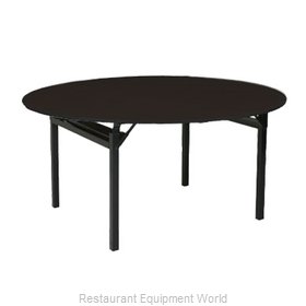 PS Furniture 600-72DIB Folding Table, Round