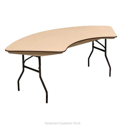 PS Furniture B3060S-SW Folding Tables Crescent Serpentine