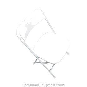 PS Furniture C600WWH/WH Chair, Folding, Outdoor