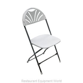 PS Furniture C650WWH/CH Chair, Folding, Outdoor