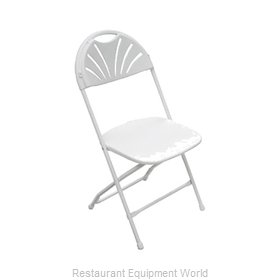 PS Furniture C650WWH/WW Chair, Folding, Outdoor