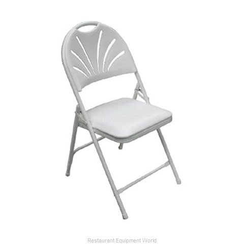 PS Furniture C700WH/WH Chair, Folding, Outdoor