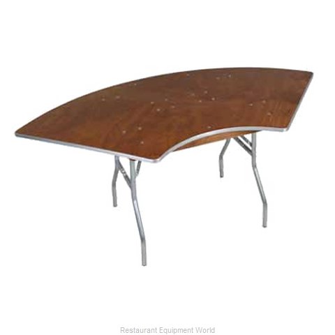 PS Furniture HO5X10 Folding Tables Crescent Serpentine