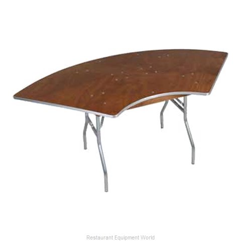 PS Furniture HOSP10X15 Folding Tables, Crescent/Serpentine