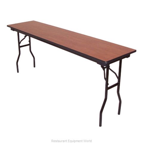 PS Furniture LS301872-MXB-WMH Folding Table, Rectangle
