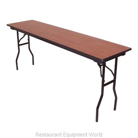 PS Furniture LS301872-MXB-WMH Folding Table, Rectangle