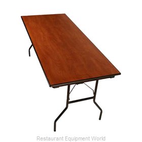 PS Furniture LS303072-MXB-WMH Folding Table, Rectangle
