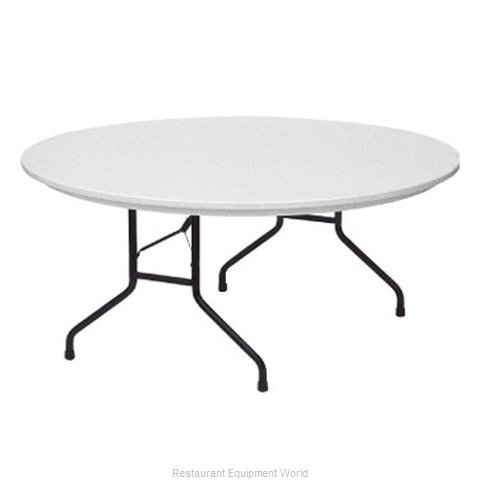 PS Furniture PT60RD-PL Folding Table Round