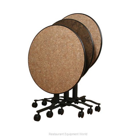 PS Furniture REV30RDMX-RAC3 Folding Table Round