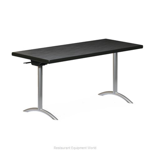 PS Furniture REVFT2472MXE-ASC Folding Table, Rectangle (Magnified)