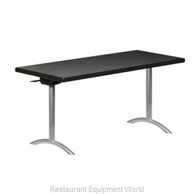 PS Furniture REVFT2472MXE-ASC Folding Table, Rectangle