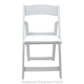 PS Furniture RS400WH Chair, Folding, Outdoor