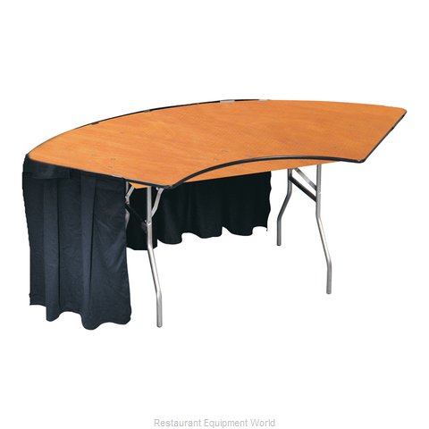 PS Furniture SP3X8 Folding Table, Serpentine/Crescent