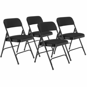 NPS® 2200 Series Deluxe Fabric Upholstered  Double Hinge Premium Folding Chair,
