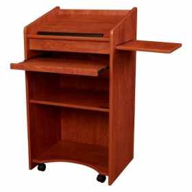 Oklahoma Sound® Aristocrat Non-Sound Lectern, Cherry