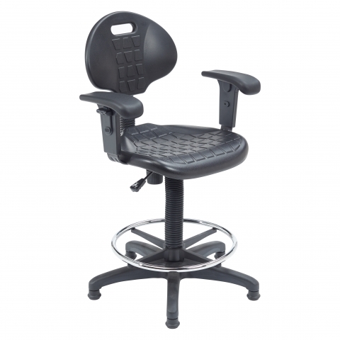 NPSÂ® Polyurethane Task Chair with Arms, 22