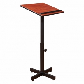 Oklahoma Sound® Portable Presentation Lectern Stand, Cherry