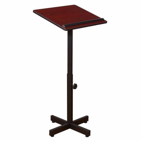 Oklahoma SoundÂ® Portable Presentation Lectern Stand, Mahogany