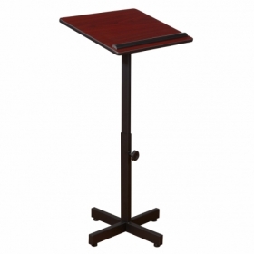 Oklahoma Sound® Portable Presentation Lectern Stand, Mahogany