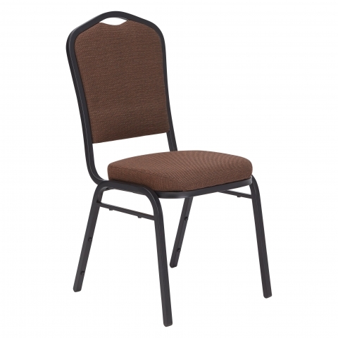 NPSÂ® 9300 Series Deluxe Fabric Upholstered Stack Chair, Natural Chocolatier Sea