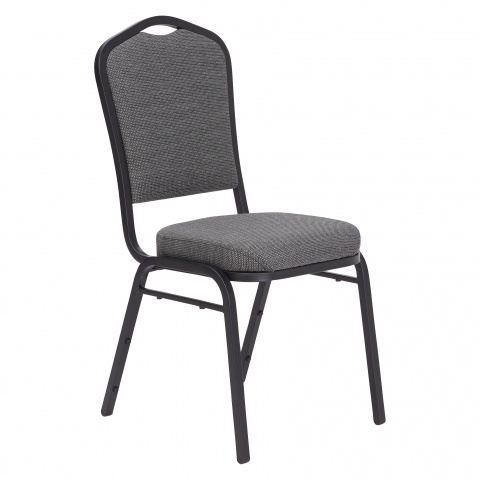 NPSÂ® 9300 Series Deluxe Fabric Upholstered Stack Chair, Natural Greystone Seat/
