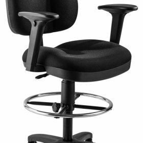 NPS® Comfort Task Stool with Arms, 24.5