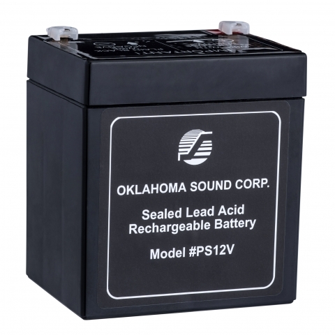 Oklahoma SoundÂ® Power Sonic 12 Volt 5-Amp Rechargeable Battery