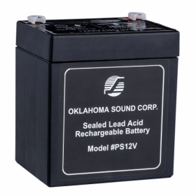 Oklahoma Sound® Power Sonic 12 Volt 5-Amp Rechargeable Battery