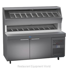 Randell 8272D Refrigerated Counter, Pizza Prep Table