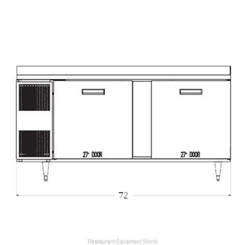 Randell 9235-32-7 Refrigerated Counter, Work Top