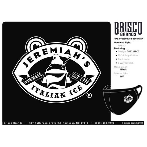 Brisco Face Mask (Jeremiahs logo)