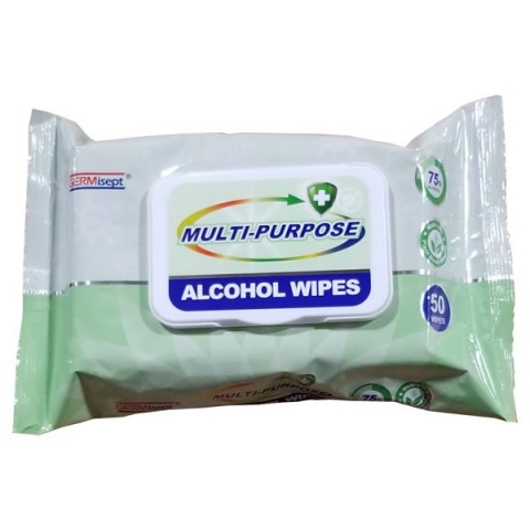 Multi-Purpose Alcohol Wipes 50ct