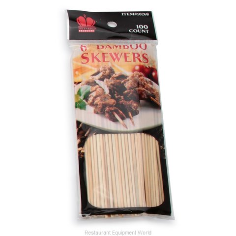 Royal Industries BAM 6 Skewers, Bamboo (Magnified)
