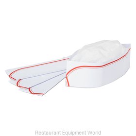 Royal Industries PPR OS RED Disposable Chef's Hat