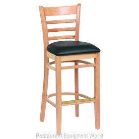 Royal Industries ROY 8002 N BLK Bar Stool, Indoor