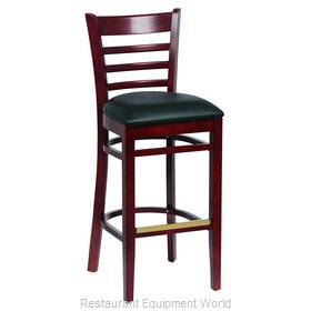 Royal Industries ROY 8002 W BLK Bar Stool, Indoor