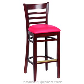 Royal Industries ROY 8002 W RED Bar Stool, Indoor