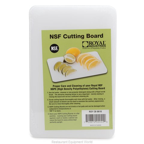 Royal Industries ROY CB 0610 Cutting Board, Plastic