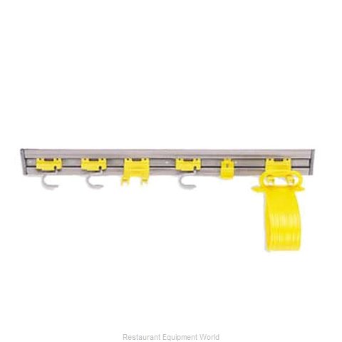 Rubbermaid FG199300GRAY Mop Broom Holder Mop and Broom Storage
