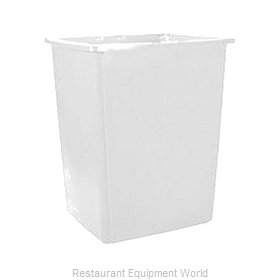 Rubbermaid FG256B00OWHT Trash Receptacle, Outdoor/Indoor
