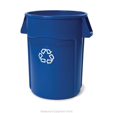 Rubbermaid FG264307BLUE Recycling Receptacle / Container (Magnified)