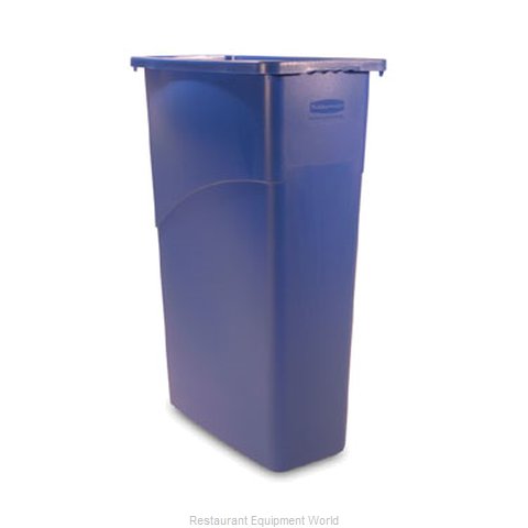 Rubbermaid FG354000BLUE Trash Garbage Waste Container Stationary