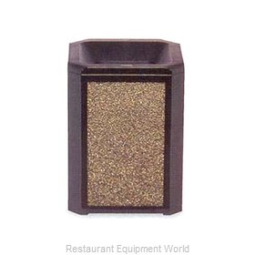 Rubbermaid FG396700SBLE Trash Receptacle, Outdoor/Indoor