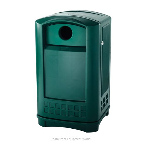 Rubbermaid FG396800DGRN Recycling Receptacle / Container