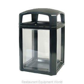 Rubbermaid FG397589BLA Trash Receptacle, Outdoor/Indoor