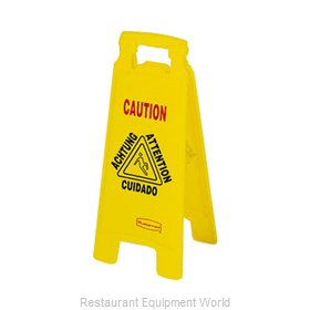 Rubbermaid FG611278YEL Sign, Wet Floor